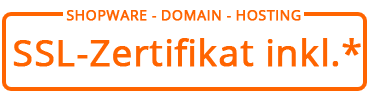 SSL Zertifikat inklusive, Domain, Hosting, Shopware, Wordpress